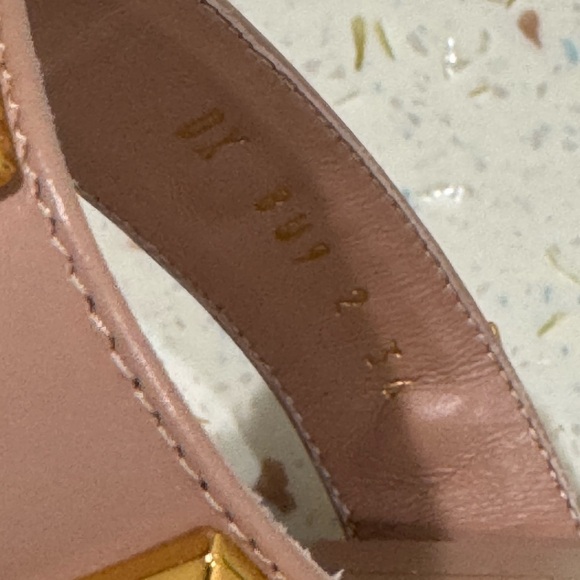 VALENTINO FLAT ROMAN STUD CALFSKIN SLIDE SANDAL - Picture 9 of 13